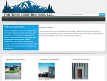 Tablet Screenshot of fortressconstructorsllc.com